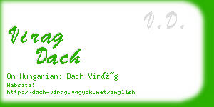 virag dach business card